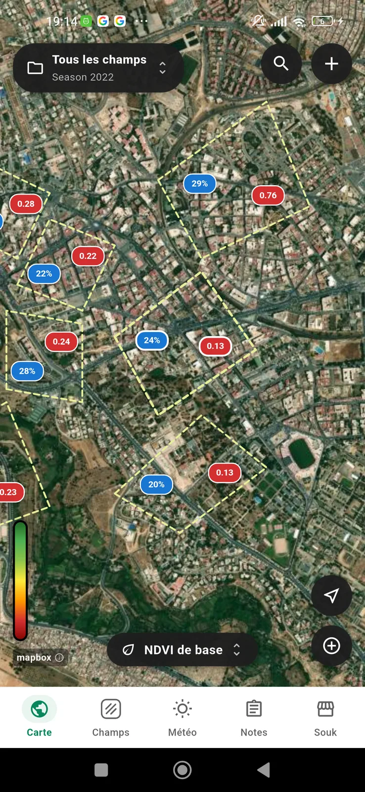 Original MySoil satellite parcel map screenshot